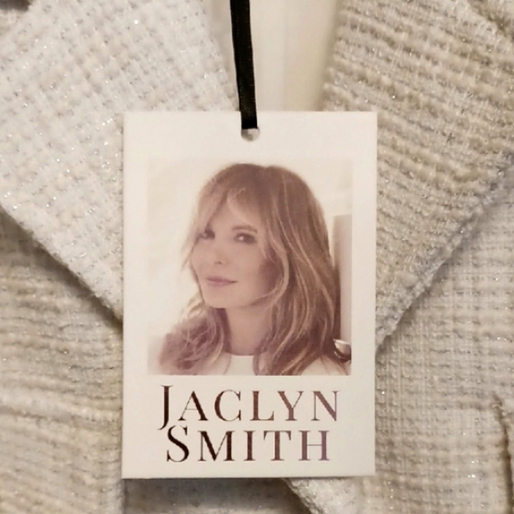 STUNNING! ⚜️Jaclyn Smith ⚜️White Blazer Classic Structured Design XL Gorgeous! - Picture 5 of 16